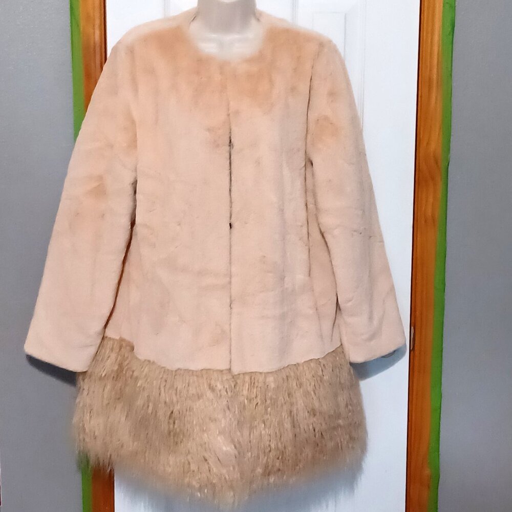 Dennis by Dennis Basso Women's Faux Fur Teddy Coat Medium
